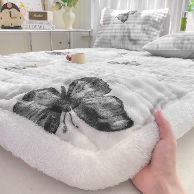 Mattress Pad Topper - Super Thick Mattress Topper Bubble Fleece