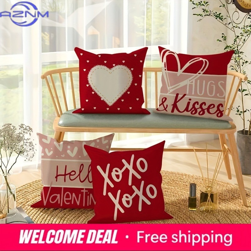 Home Textiles Today - Valentine's Day Love Heart Print Home