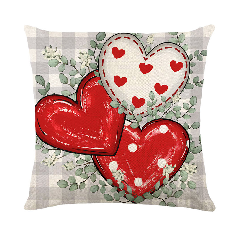 Home Textiles Today - Valentine's Day Pillowcase Romantic Letter Heart