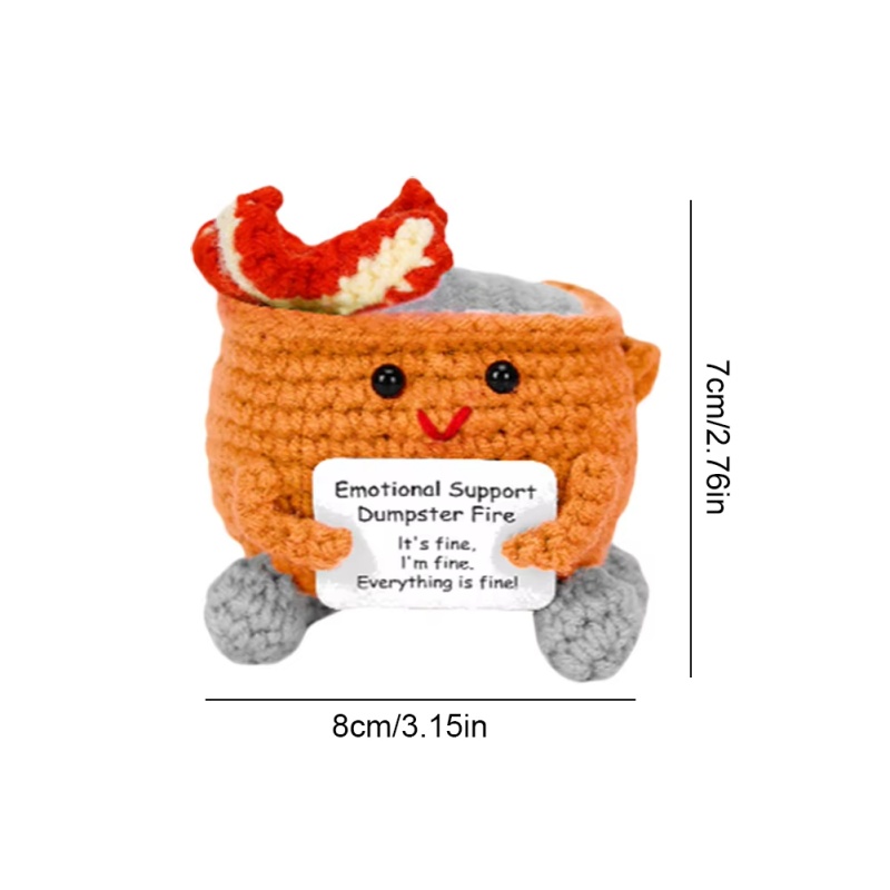 Handmade Crochet Dumpster Fire - Home Textiles Today ulasan dan harga
