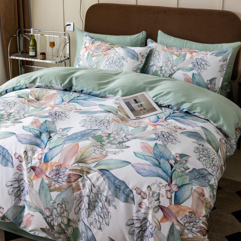 100%Egyptian Cotton Vibrant Tr - Home Textiles Premium ulasan dan harga