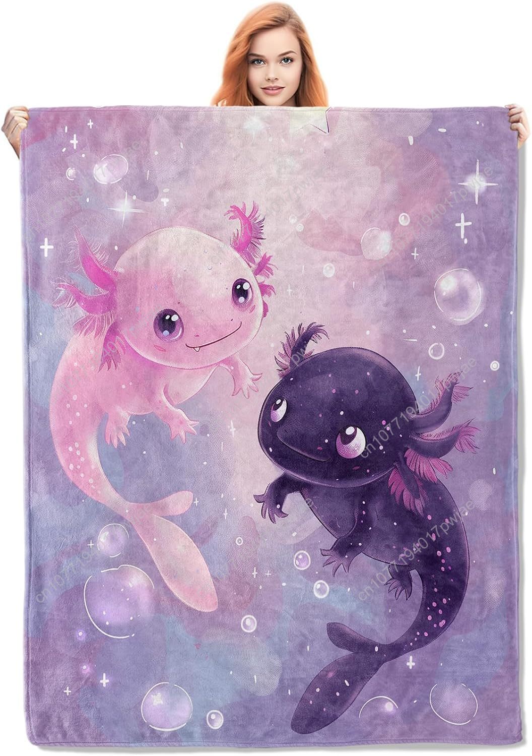 Axolotl Blanket Cute Axolotls  - Home Textiles & Decorations ulasan dan harga