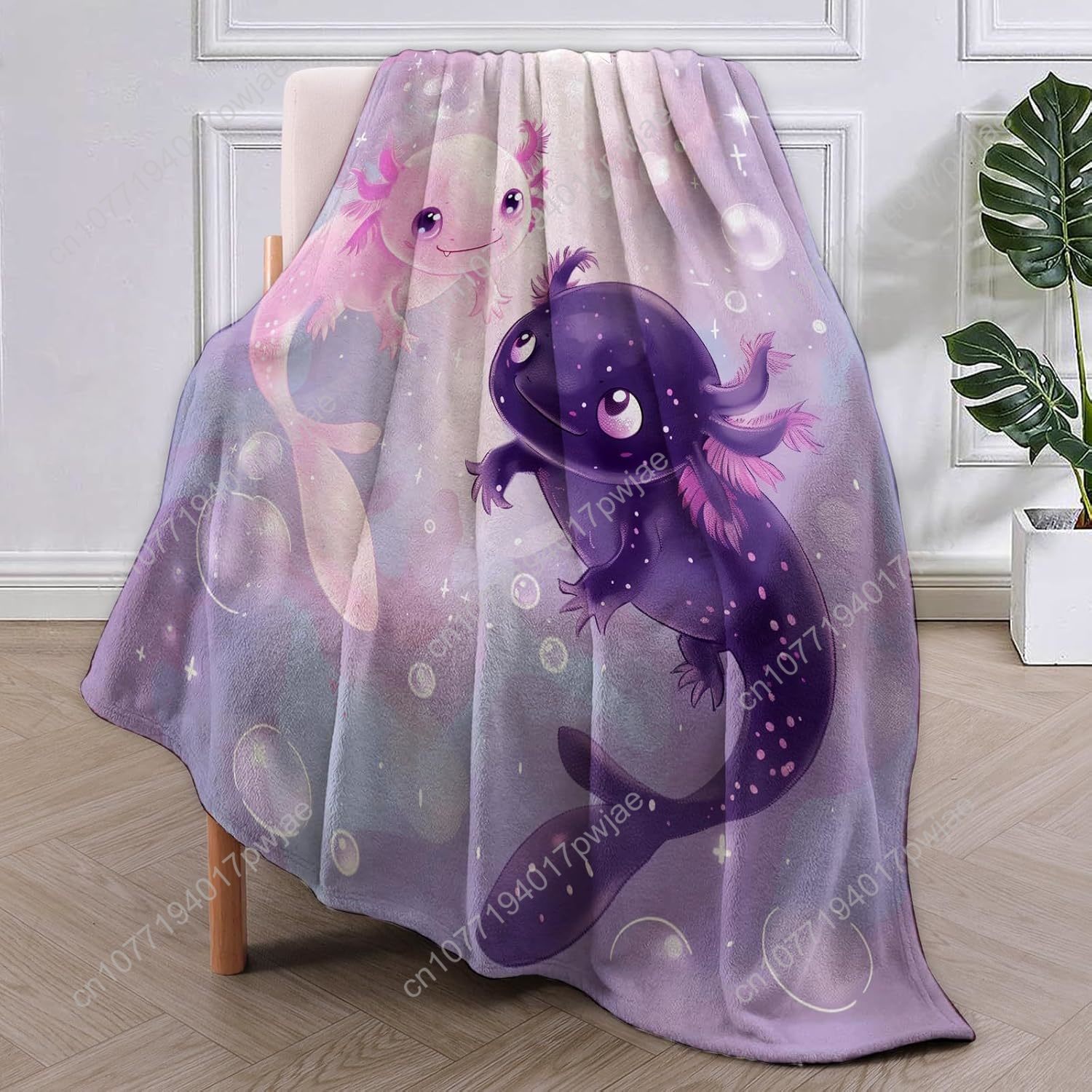 Axolotl Blanket Cute Axolotls  - Home Textiles & Decorations ulasan dan harga