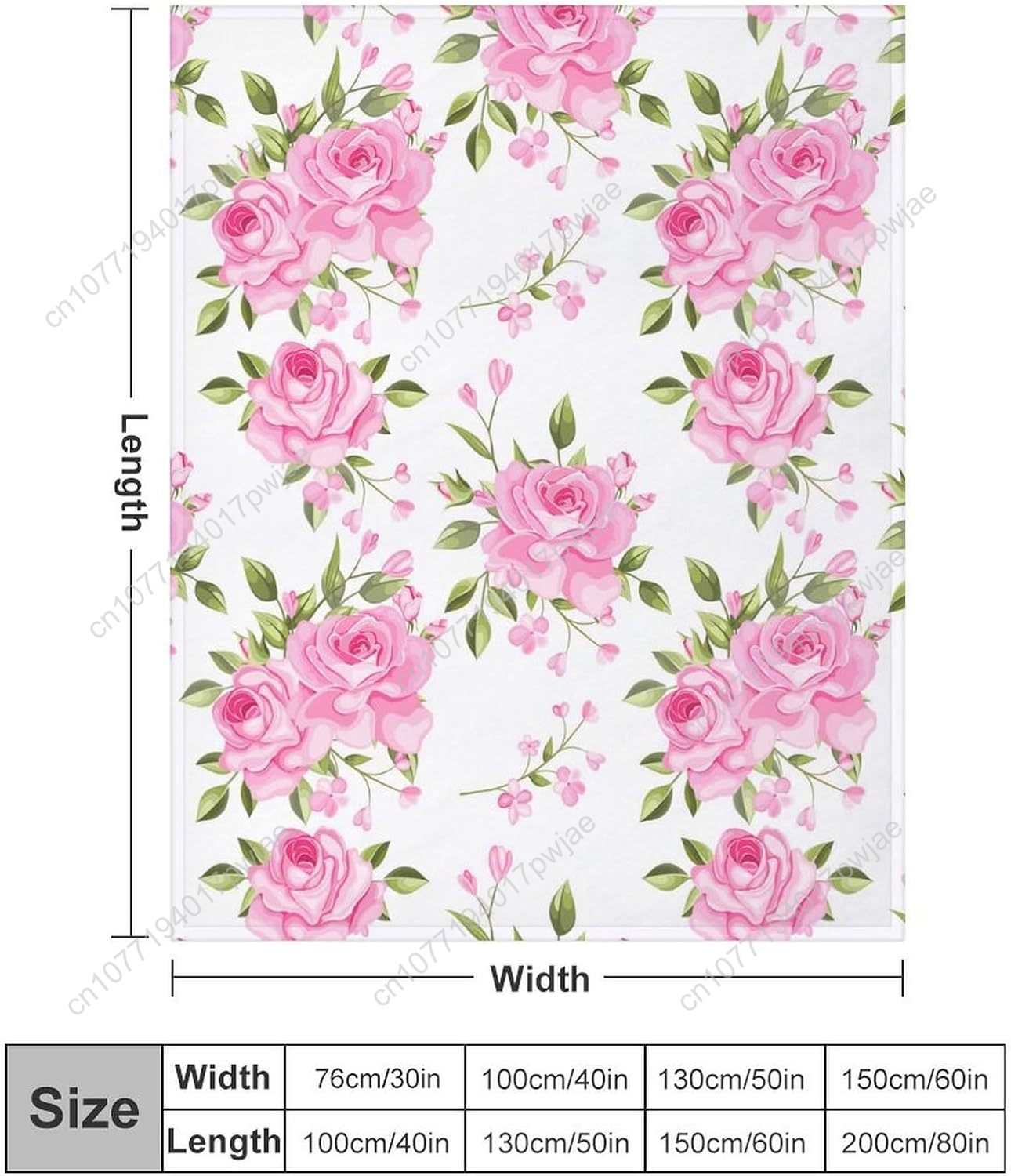 Pink Flower Throw Blanket Flor - Home Textiles & Decorations ulasan dan harga