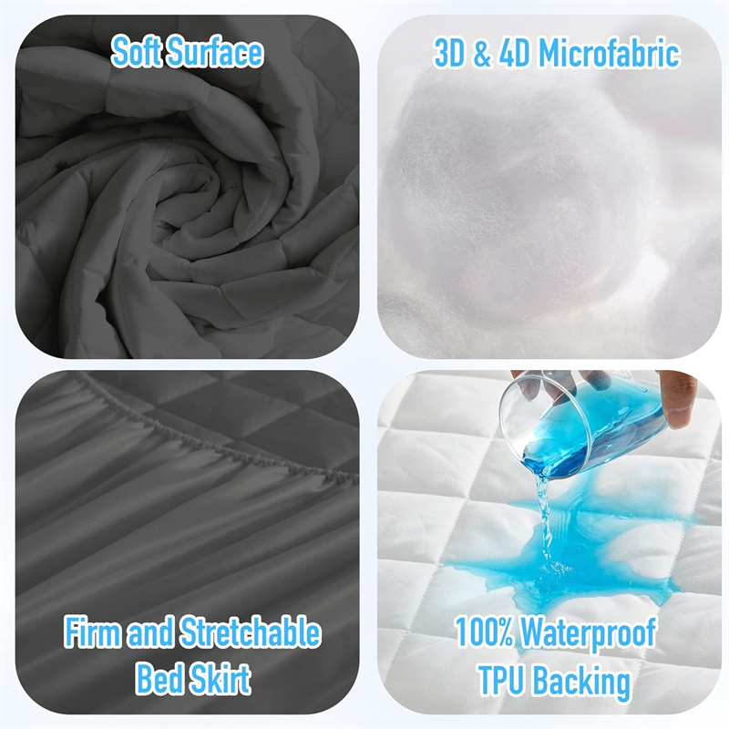Waterproof Thickened Mattress  - Mattress Pad Topper ulasan dan harga