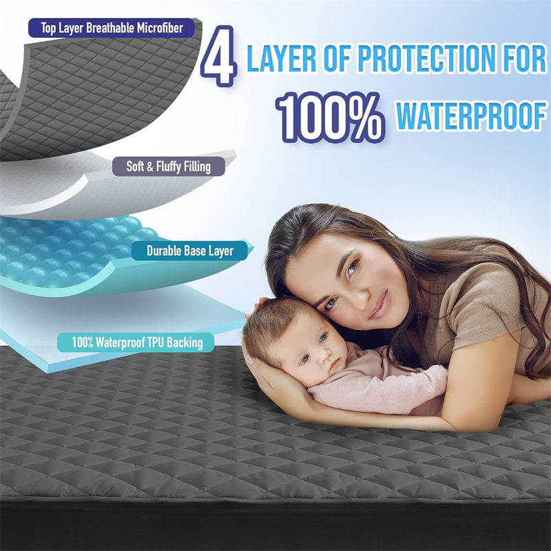 Waterproof Thickened Mattress  - Mattress Pad Topper ulasan dan harga