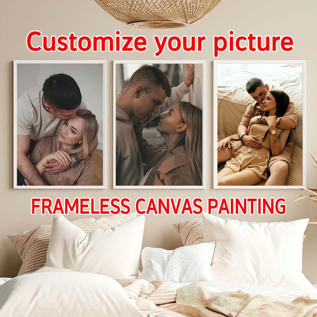 Triptych - 2D custom photo woo - Home Textiles & Decorations ulasan dan harga