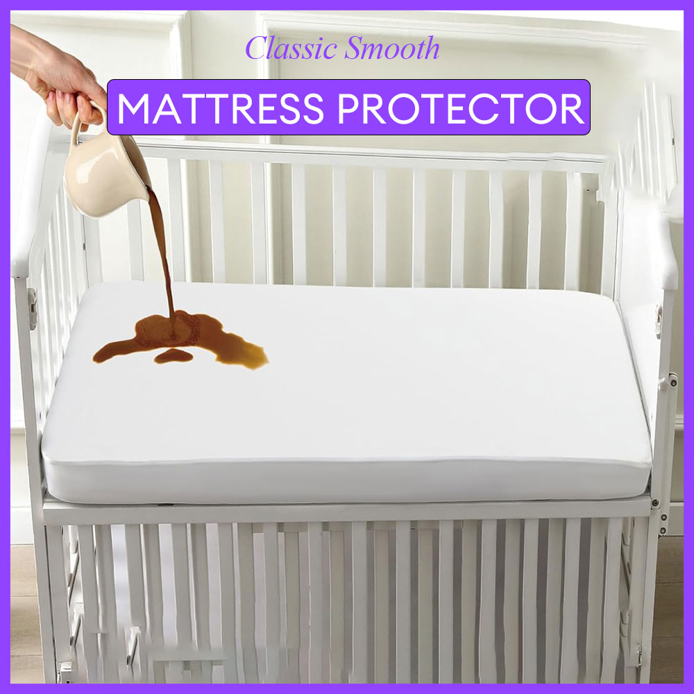 1pc Crib Mattress Protector Sm - Mattress Pad Topper ulasan dan harga