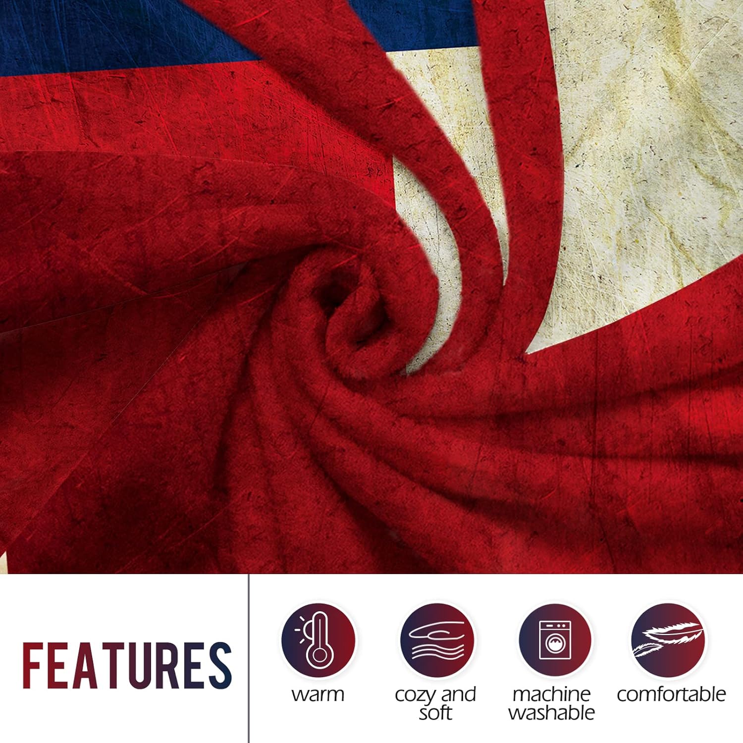 Levens Texas Flag Throw Blanke - Home Textiles & Decorations ulasan dan harga