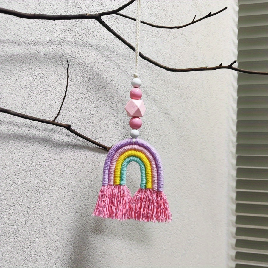Rainbow Wind Chimes Weaving Mi - Home Textiles & Decorations ulasan dan harga