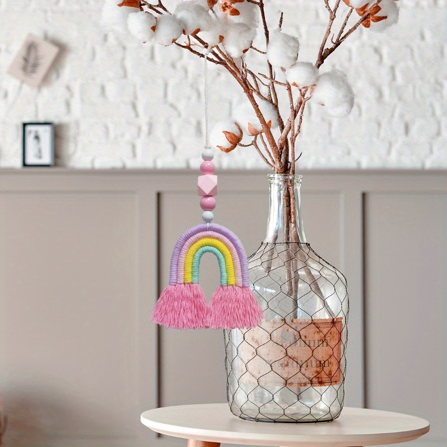 Rainbow Wind Chimes Weaving Mi - Home Textiles & Decorations ulasan dan harga