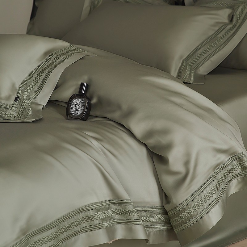 Premium Matcha Green/Dusty Pin - Home Textiles Premium ulasan dan harga