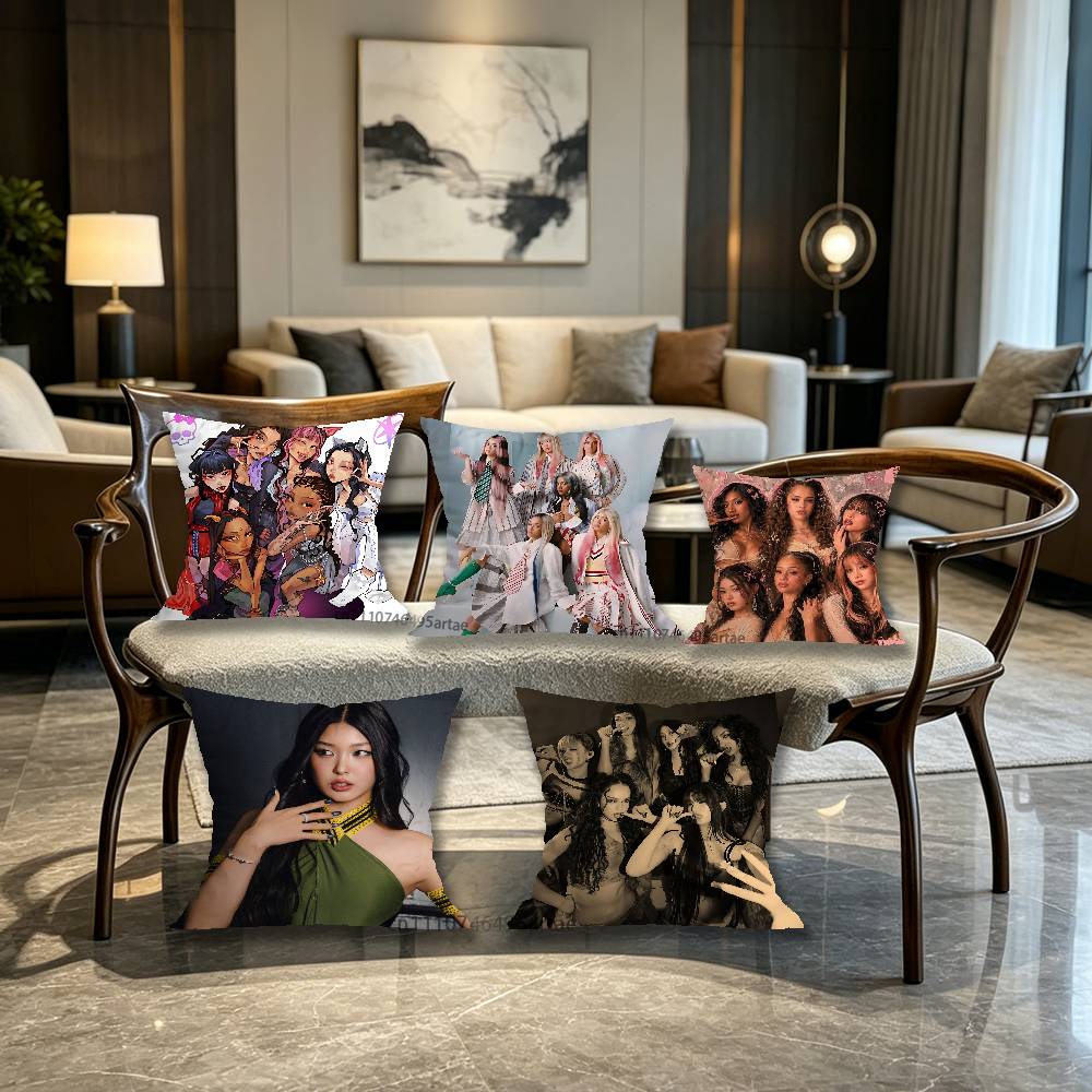 Girl Group K-Katseye Pillow fo - Home Textiles Group ulasan dan harga