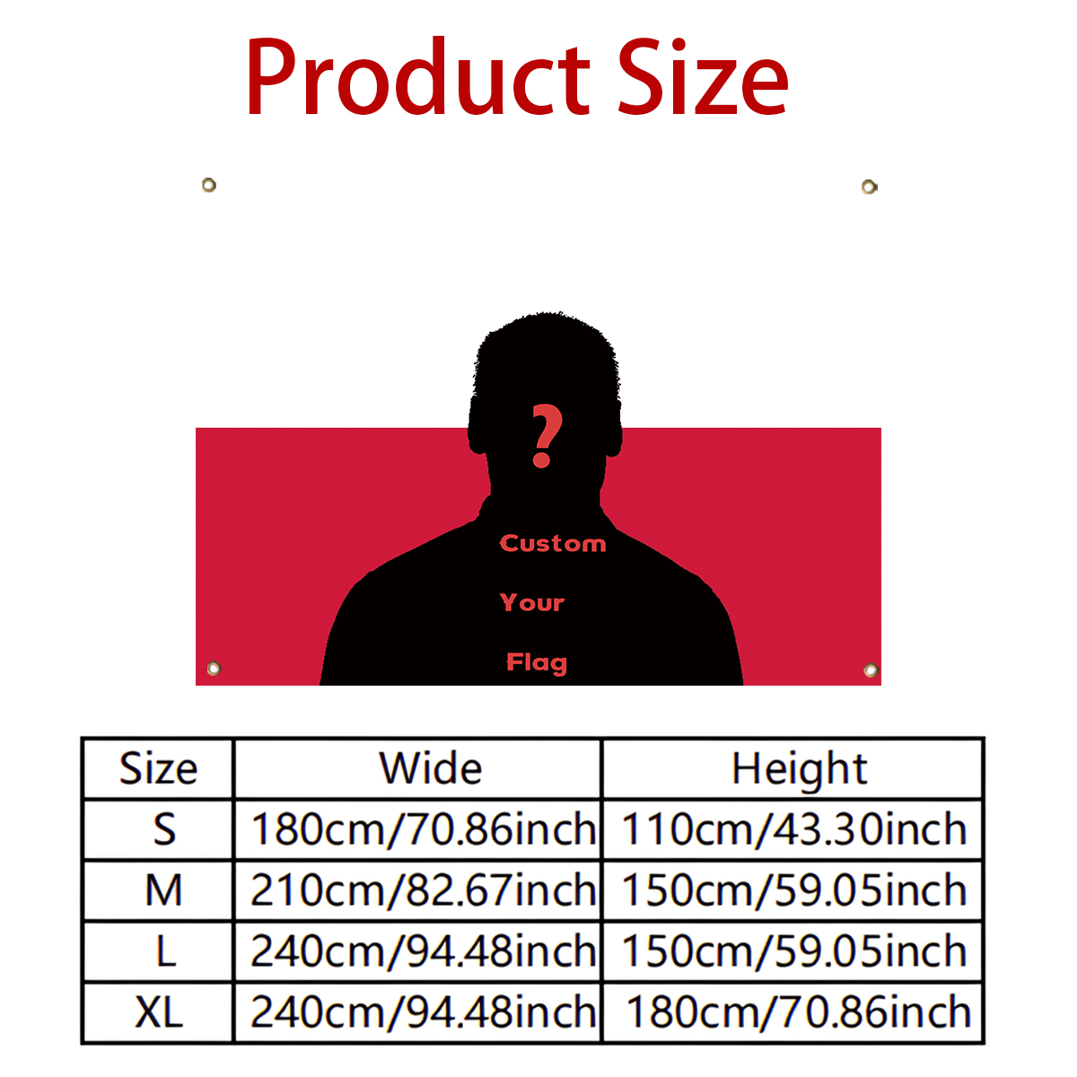 1Pc Custom Photo Polyster Flag - Home Textiles & Decorations ulasan dan harga