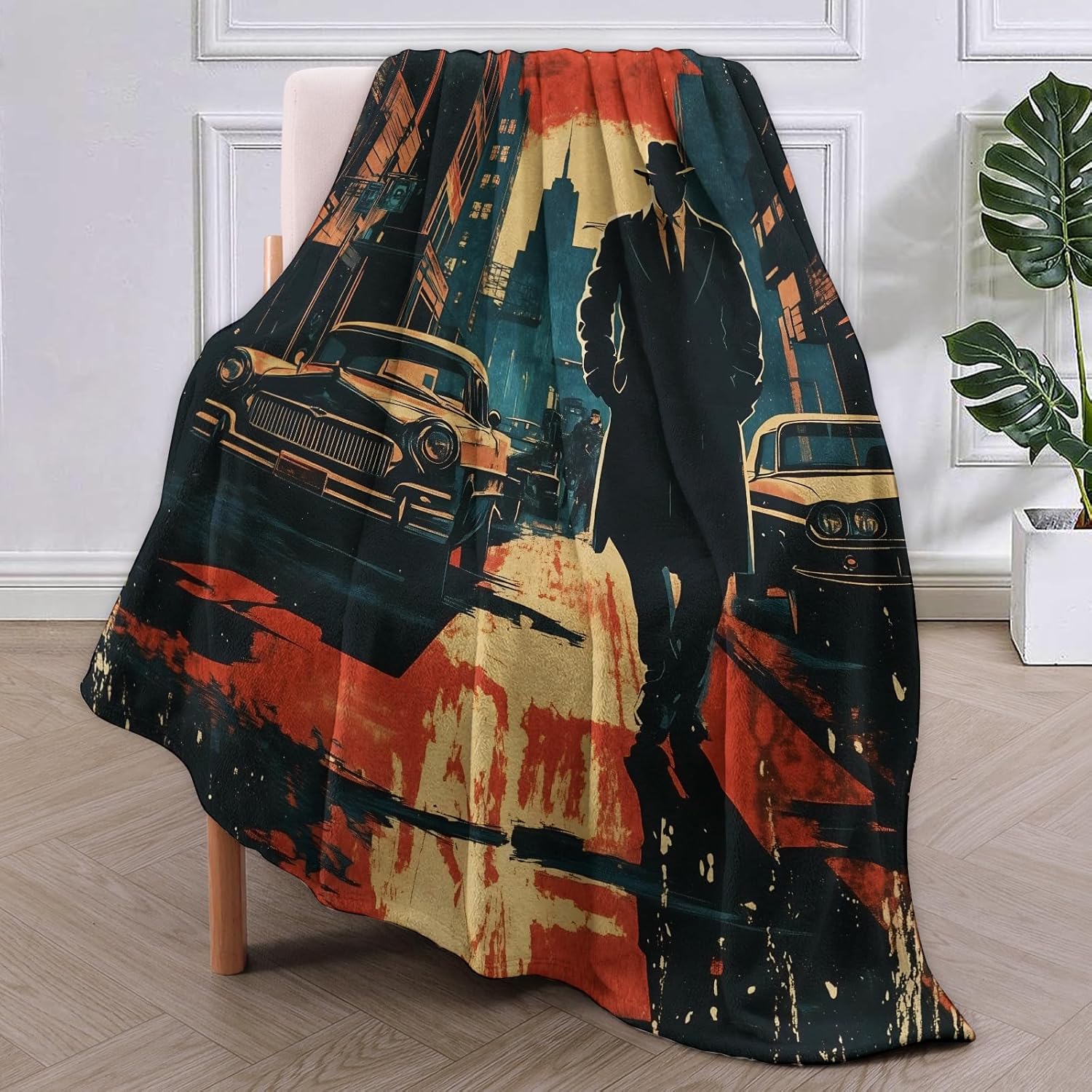 Noir Detective Blanket Gifts f - Home Textiles & Decorations ulasan dan harga