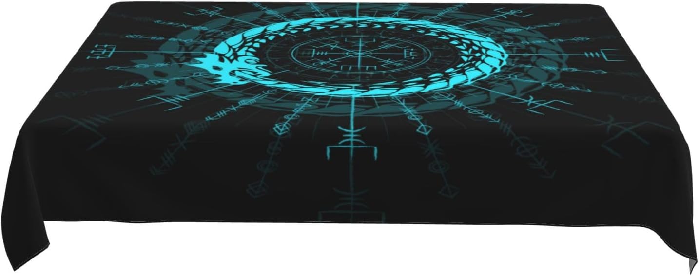 Viking Dragon Symbol Tableclot - Home Textiles Premium ulasan dan harga