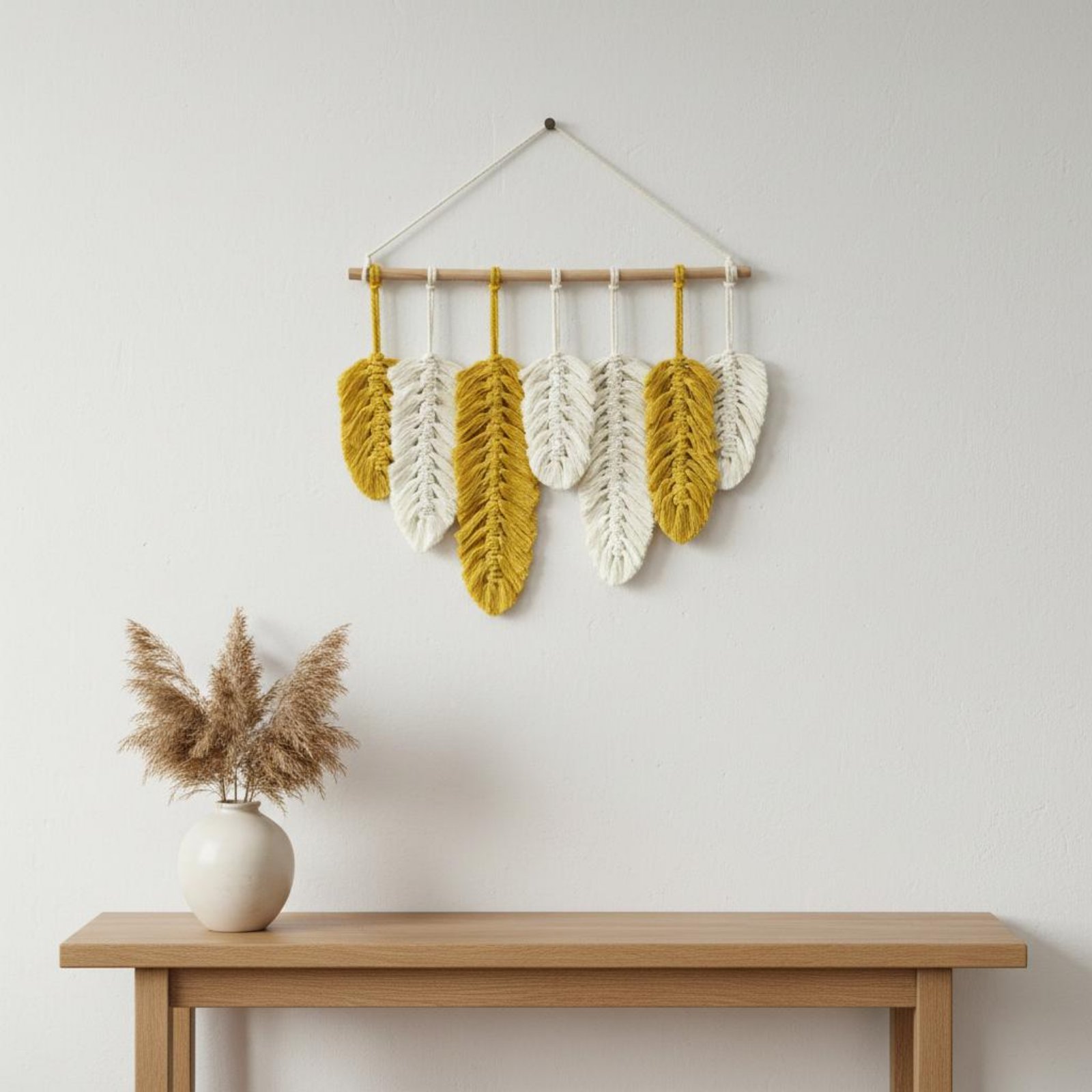 Macrame Feather Wall Hanging H - Home Textiles & Decorations ulasan dan harga