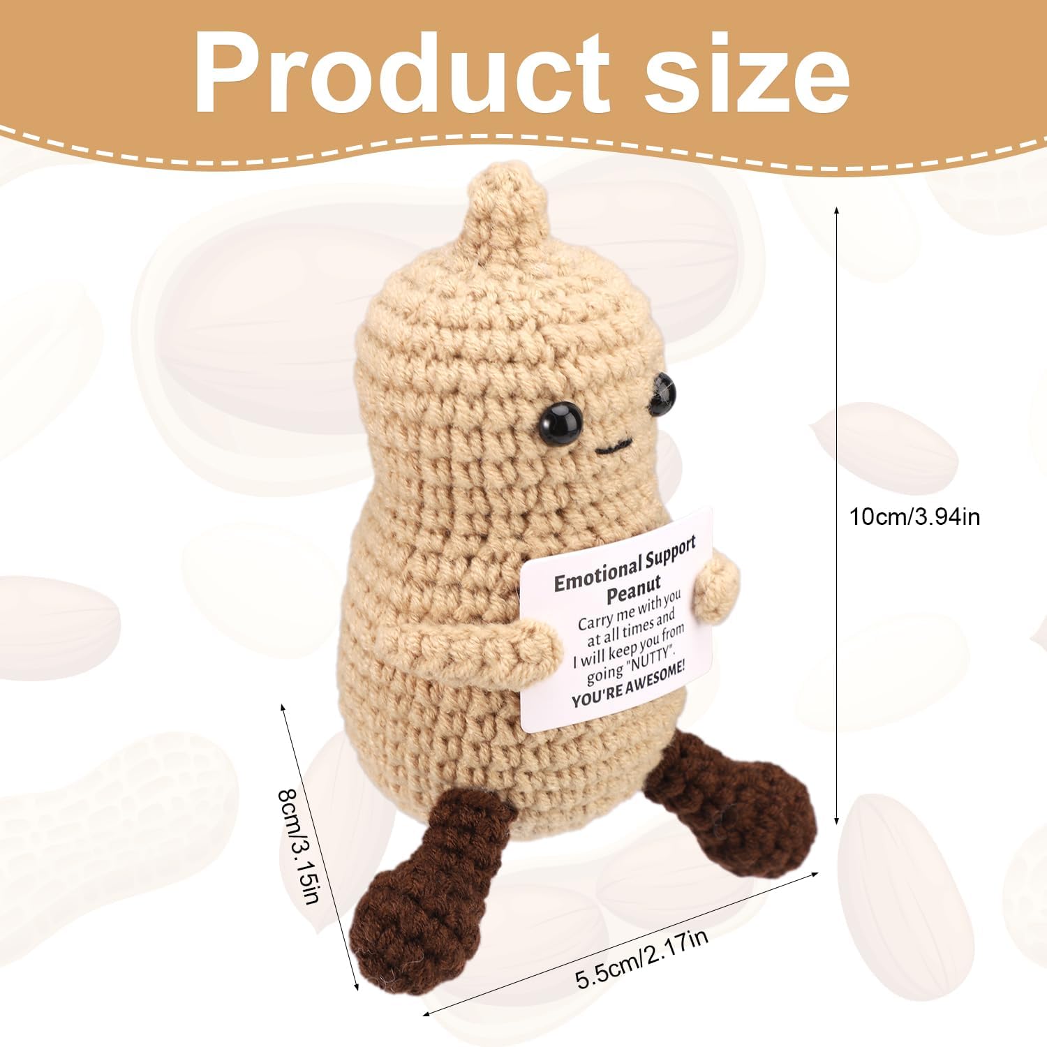 Funny Crochet Peanut Handmade  - Home Textiles Today ulasan dan harga