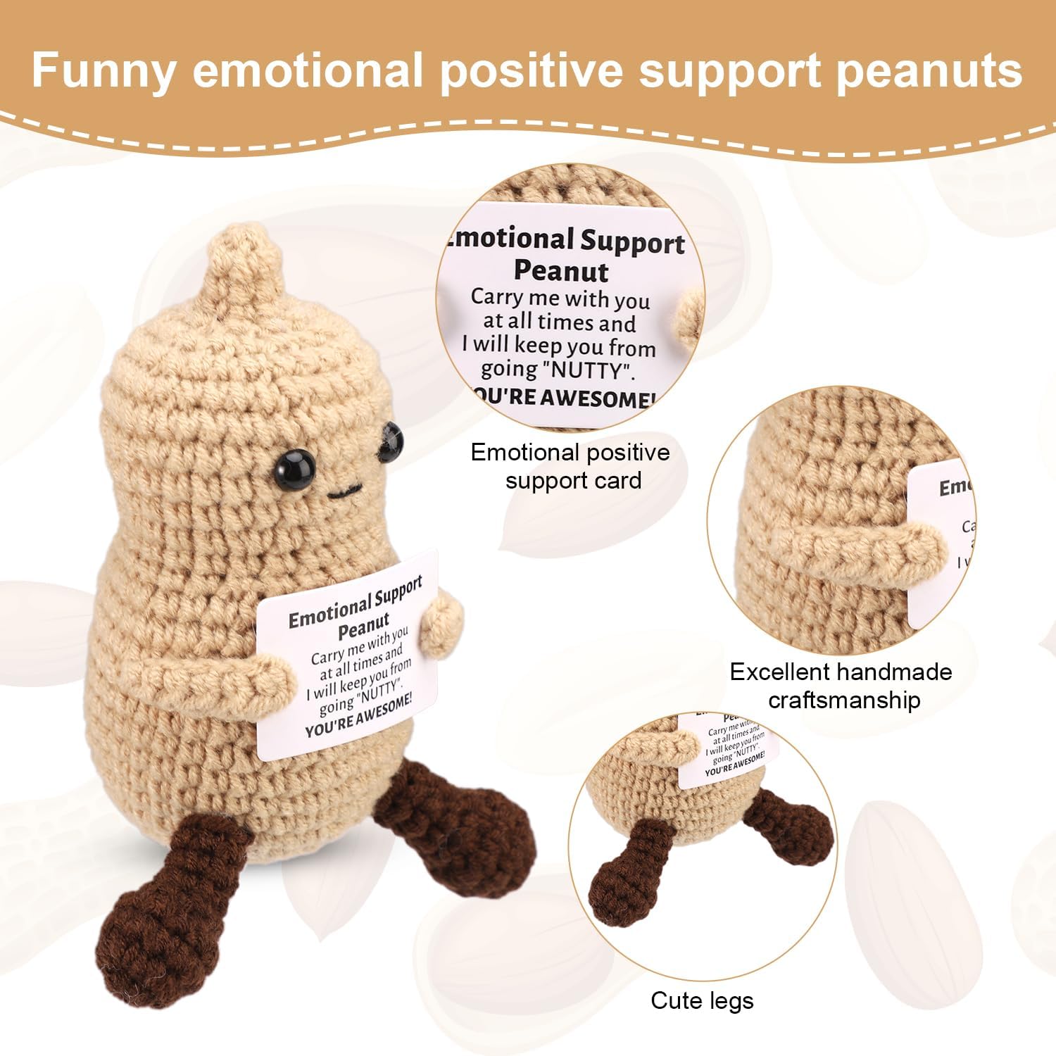 Funny Crochet Peanut Handmade  - Home Textiles Today ulasan dan harga